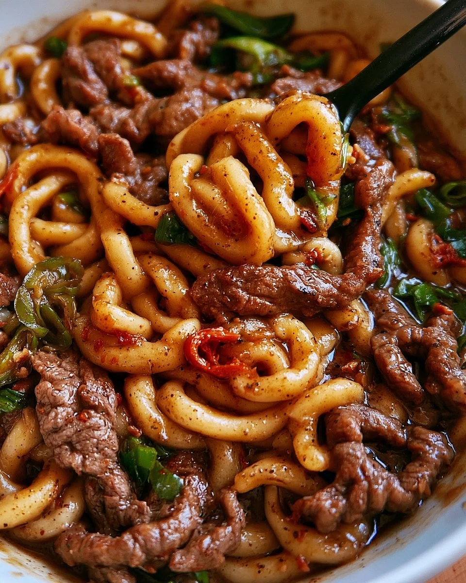 Black Pepper Beef Udon: Ready in Minutes, Beats Delivery