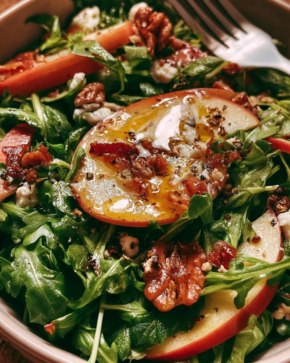 Easy Apple Arugula Salad Recipe