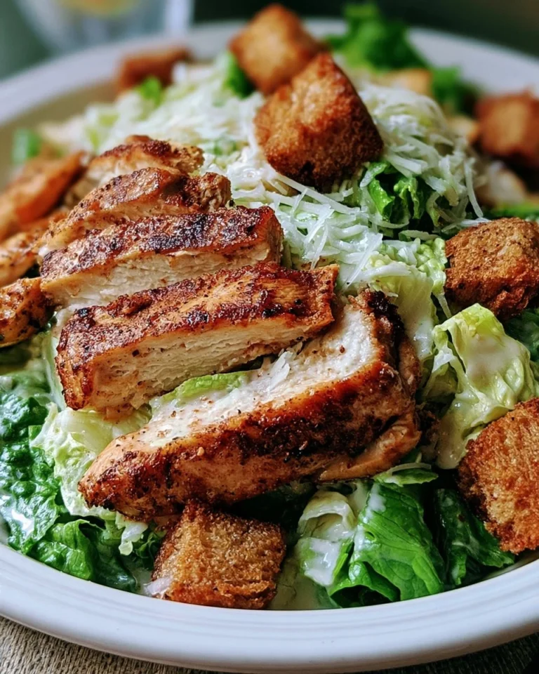 Delicious Chicken Caesar Salad with perfect pairings for two