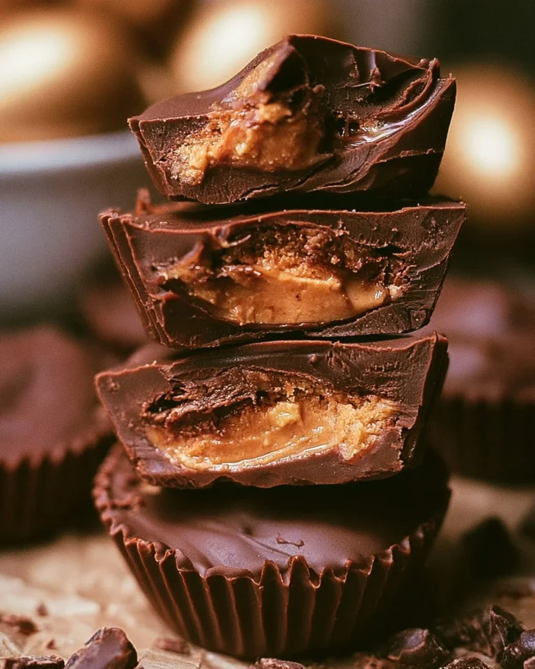Delicious Protein-Packed Reese's Eggs ready to enjoy.